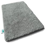 Tapis de bain sky soft gris fonc� 70 x 120 cm