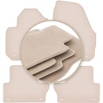 Tapis beiges premium pour : volvo xc60 i crossover 2008 - 2017