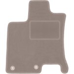 Tapis conducteur beige pour : crossover nissan qashqai + 2 (2008 - 2013)