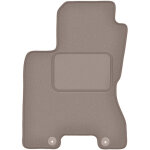 Tapis conducteur beige pour : nissan x - trail ii t31 suv (2007 - 2014)