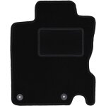 Tapis conducteur noir pour : crossover nissan qashqai ii j11 (2013 - )