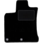 Tapis conducteur noir pour : nissan qashqai i j10 crossover (2006 - 2013)
