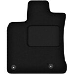 Tapis conducteur noir pour : nissan qashqai i j10 (large) crossover (2007 - 2013)