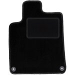 Tapis conducteur noir pour : peugeot 407 coup, berline, break, sw (2004 - 2011)