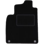 Tapis conducteur noir pour : saab 9 - 3 ii y3sf break, berline (2002 - 2014)