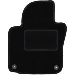 Tapis conducteur noir pour skoda octavia ii break, liftback (2004 - 2013)