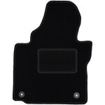 Tapis conducteur noir pour volkswagen touran i 2fl monospace (2010 - )