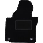 Tapis conducteur noir pour : volkswagen touran i monospace (2004 - 2010)