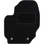 Tapis conducteur noir pour : volvo v70 iii break (2007 - 2016)