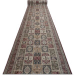 Tapis de couloir antid�rapant lotus cassettes 39980 oriental beige / rouge lavable 80cm beige 80x180 ...