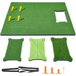 Vevor tapis deentrainement de golf 4 en 1, tapis en gazon synthetique 5 x 4 pieds, accessoires de golf ...