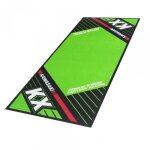Tapis environnemental biketek garage mat noir vert pour moto