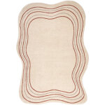 Tapis fusion 5707 cr�me / terre cuite shape - abstraction, moderne, abstrait, irr�gulier beige 200x290 ...