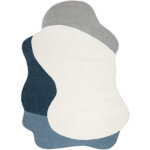 Tapis fusion 5710 blanc / bleu fonc� shape - abstraction, moderne, abstrait, irr�gulier blue 200x290 ...