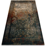 Tapis en laine omega mamluk rosette vintage �meraude multicolor 170x235 cm