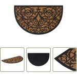 The living store tapis de porte demi - rond 45x75 cm caoutchouc et fibre de coco - paillasson - tapis ... The living store tapis de porte demi - rond 45x75 cm caoutchouc et fibre de coco - paillasson - tapis ...