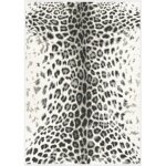 Tapis de salon l�opard urbain - noir, gris & cr�me - 120 x 170 cm