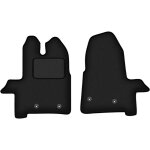 Tapis de sol avant noirs pour fourgonnette ford transit (2019 - )