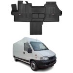 Tapis de sol compatible avec fiat ducato 2006 - 2020 voiture caoutchouc noir