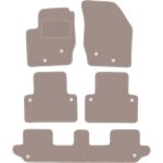 Tapis de sol en velours beige pour : volvo xc90 i suv 7 places (2002 - 2014)