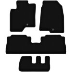 Tapis de sol en velours noir basic pour chevrolet captiva 7 places (2006 - 2017)