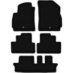 Tapis de sol en velours noir basic pour : chevrolet orlando i 7 personnes (2011 - 2015)