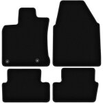 Tapis de sol en velours noir basic pour : nissan qashqai j10 i crossover (2006 - 2013)