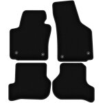 Tapis de sol en velours noir basic pour : seat leon ii � hayon (2005 - 2012)