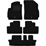 Tapis de sol en velours noir pour : chevrolet orlando i 7 places (2011 - 2015)