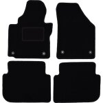 Tapis de sol en velours noir pour : volkswagen touran i fl monospace (2010 - 2015)