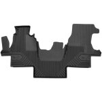 Tapis de sol de voiture pour vw lt ii 1996 - 2006 tpe antid�rapant durable noir 1x