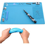 Tapis de soudure en silicone, 500 ? r�sistant � la chaleur antid�rapant tapis de r�paration en silicone ...