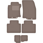 Tapis en velours beige pour nissan x - trail iii t32 7 places (2014 - 2017)