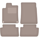 Tapis en velours beige pour : peugeot 407 coup�, berline, break (2004 - 2011)