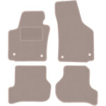 Tapis en velours beige pour : seat leon ii � hayon (2005 - 2012)