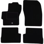 Tapis en velours noir pour : mazda 3 i bk � hayon (2003 - 2009)