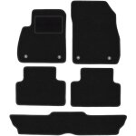 Tapis en velours noir pour opel zafira c 7 places (2012 - 2019)