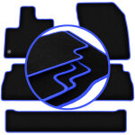 Tapis de voiture carlux - blue pour citro�n berlingo iii multispace 7 places (2018 - )