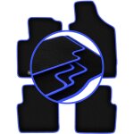 Tapis de voiture carlux - blue pour : fiat 500 cabriolet, berline (2007 - 2013)