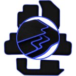 Tapis de voiture carlux - blue pour fiat freemont 7 places (2011 - 2016)