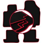 Tapis de voiture carlux - red pour : nissan micra k12 cc cabriolet (2003 - 2010)