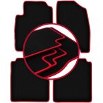 Tapis de voiture carlux - red pour nissan navara iii d40 pick - up (2005 - 2011)