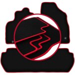 Tapis de voiture carlux - rouge pour : citron berlingo ii multispace (2008 - 2018)