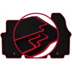 Tapis de voiture carlux - rouge pour : nissan primastar fourgon (2001 - 2014)