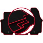 Tapis de voiture carlux - rouge pour : nissan primastar fourgon (2001 - 2014)