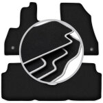 Tapis de voiture carlux - silver pour : monospace fiat 500l (2012 - )