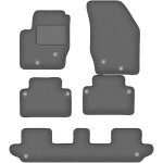 Tapis de voiture en graphite pour : volvo xc90 i suv 7 places. (2002 - 2014)