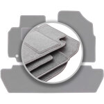 Tapis de voiture gris pour : citro�n berlingo ii combivan, multispace, 5 places (2008 - 2018)