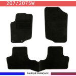 Tapis de voiture - sur mesure pour 207 / 207 sw / 207 + (2006 - 2014) - 3 pièces - tapis de sol antidérapant ... Tapis de voiture - sur mesure pour 207 / 207 sw / 207 + (2006 - 2014) - 3 pièces - tapis de sol antidérapant ...