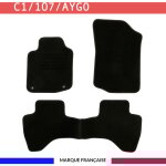 Tapis de voiture - sur mesure pour c1 / 107 / aygo (2005 - 2014) - 3 pièces - tapis de sol antidérapant ... Tapis de voiture - sur mesure pour c1 / 107 / aygo (2005 - 2014) - 3 pièces - tapis de sol antidérapant ...